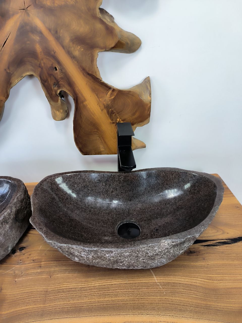 Раковина из речного камня ПАРА! RS-66305 57х31х15 из натурального камня