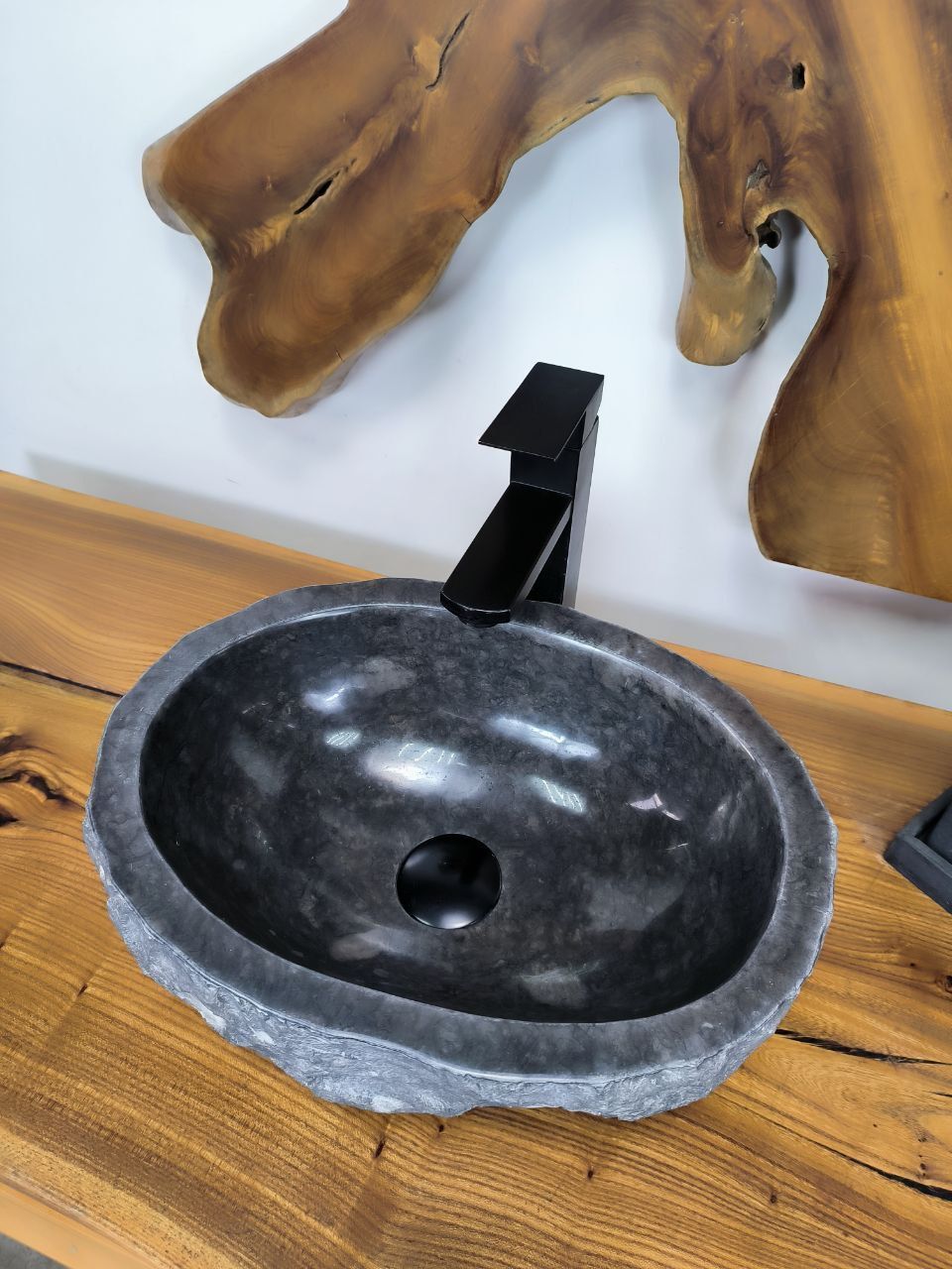Раковина из мрамора Erozy Black EM-66613 40х30х15 из натурального камня