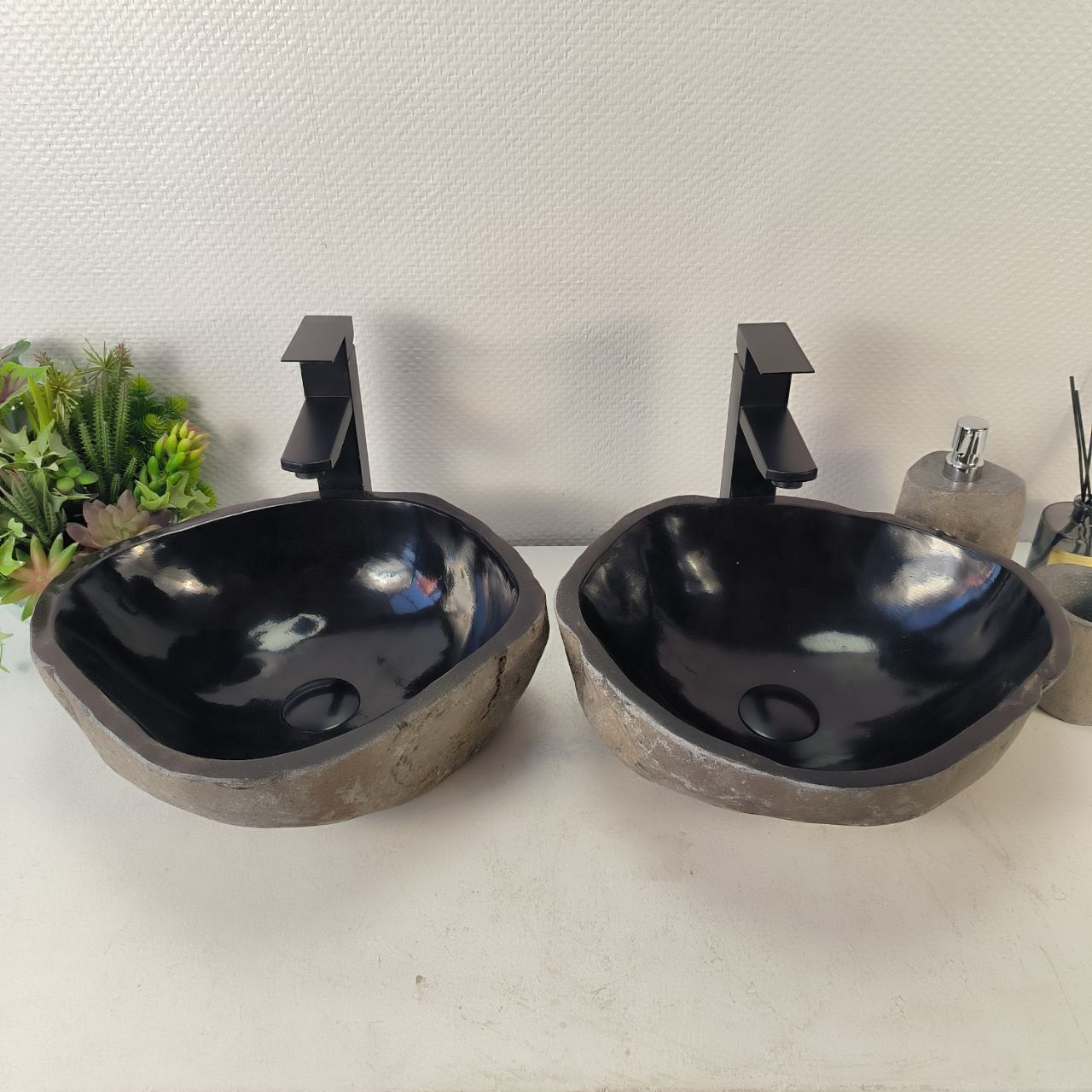 Раковина из речного камня ПАРА! RS-65339 40*36*15 0865