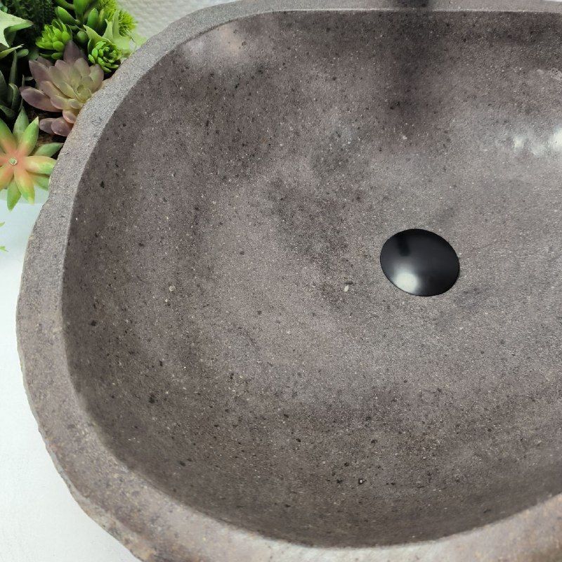 Раковина из речного камня RS-63547 (55*46*16) из натурального камня