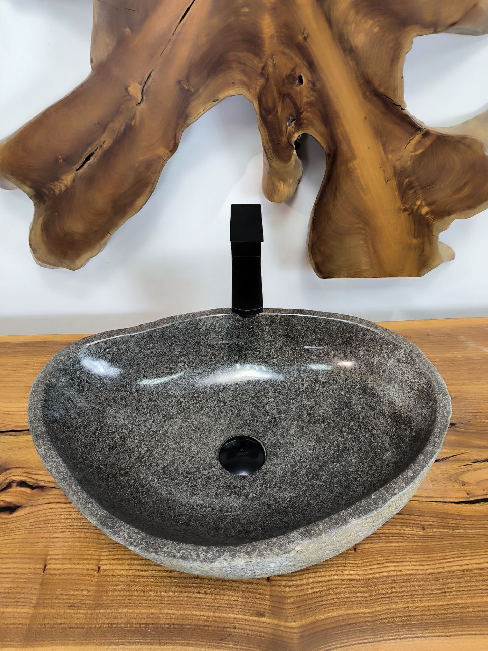 Раковина из речного камня RS-66510 53х37х15 из натурального камня