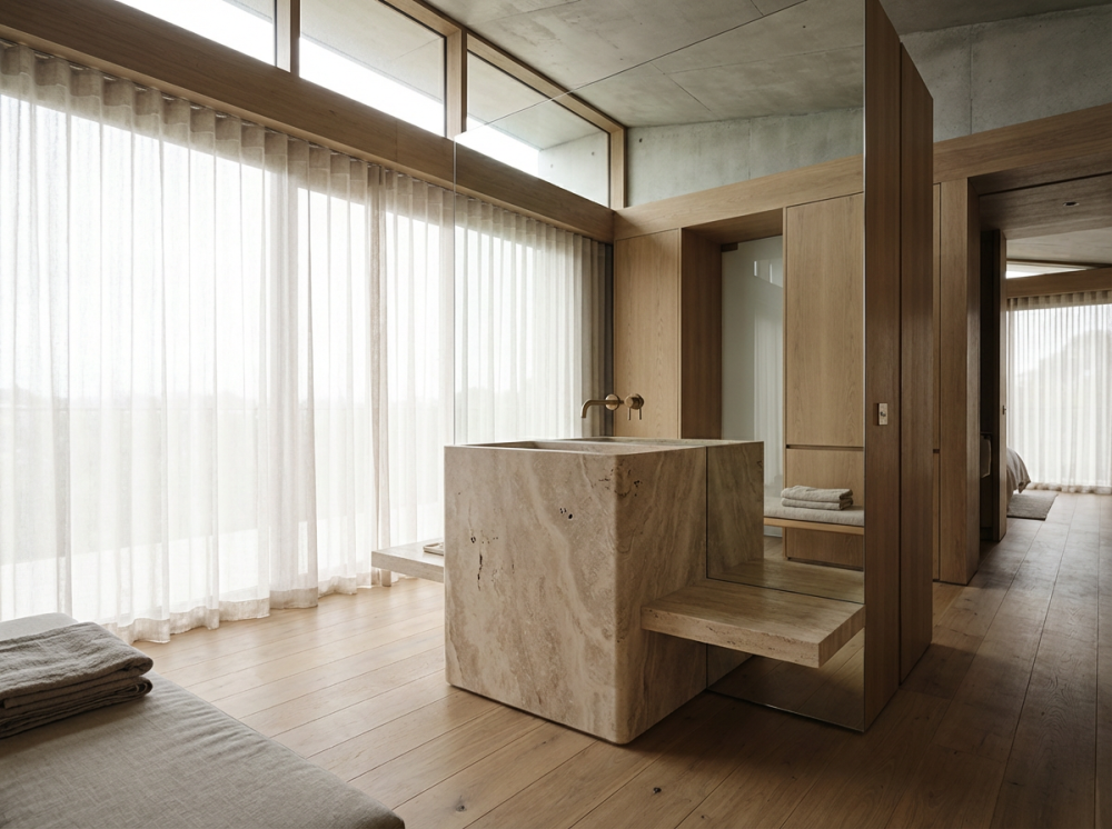 Каменные раковины для дизайнеров интерьера