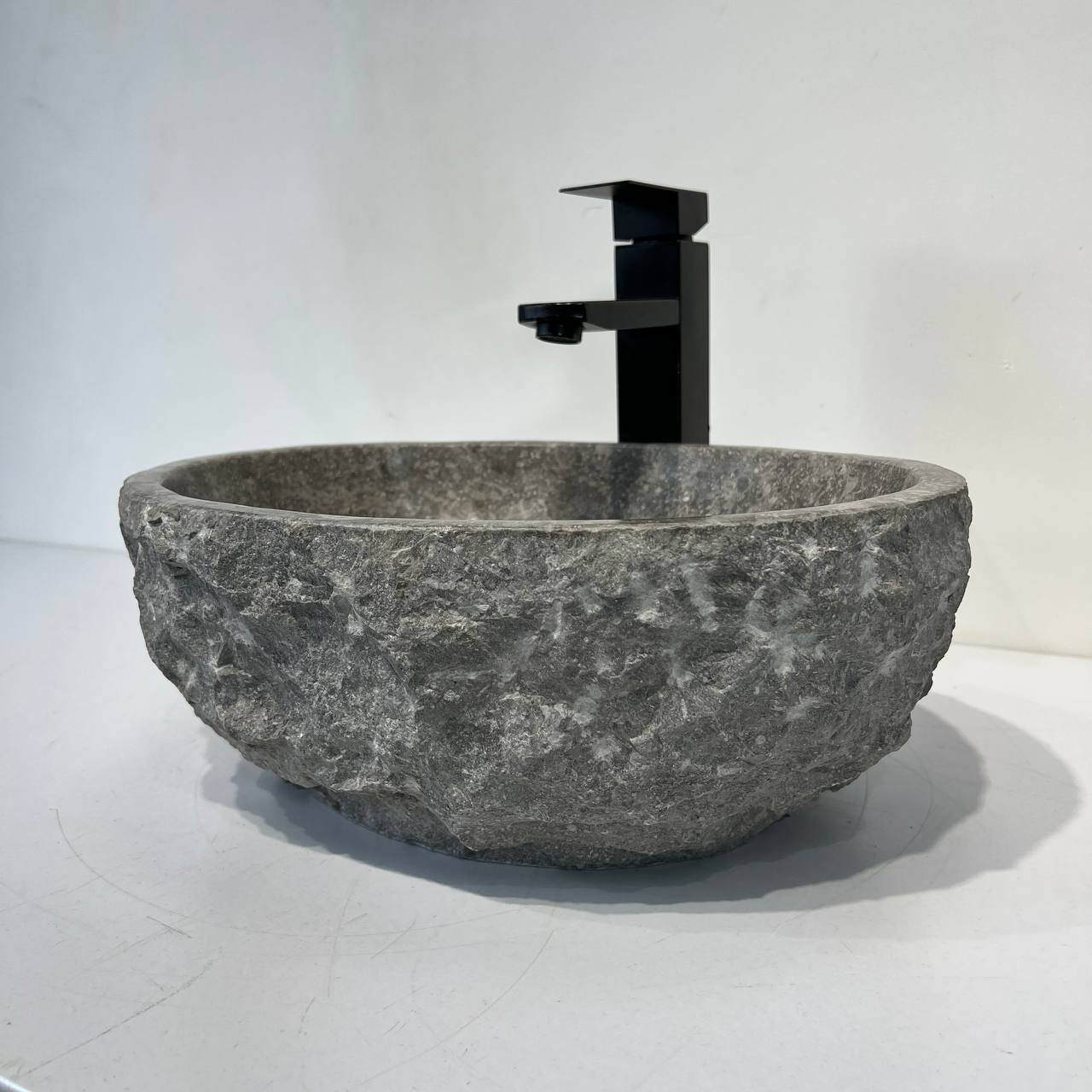 Раковина из мрамора Erozy Grey EM-67041 40*30*15 из натурального камня