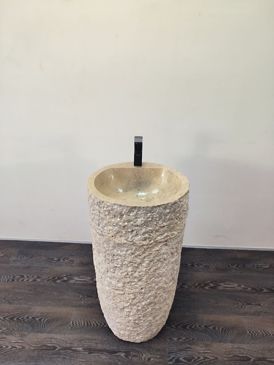 Раковина напольная из мрамора Pedestal Cream Marmo MN-65913 45х45х90 из натурального камня