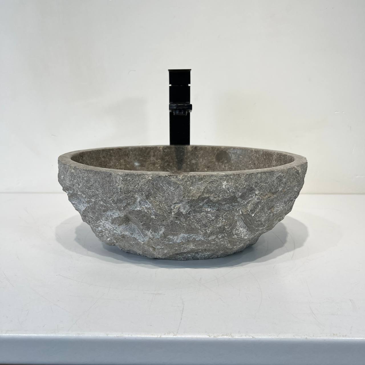 Раковина из мрамора Erozy Grey EM-67042 39*30*14 из натурального камня