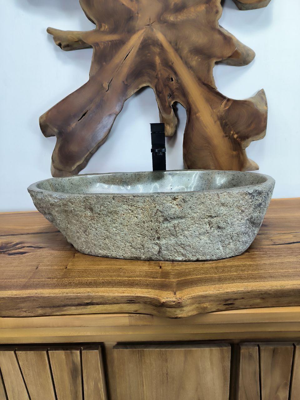 Раковина из речного камня RS-66514 62х29х16 из натурального камня