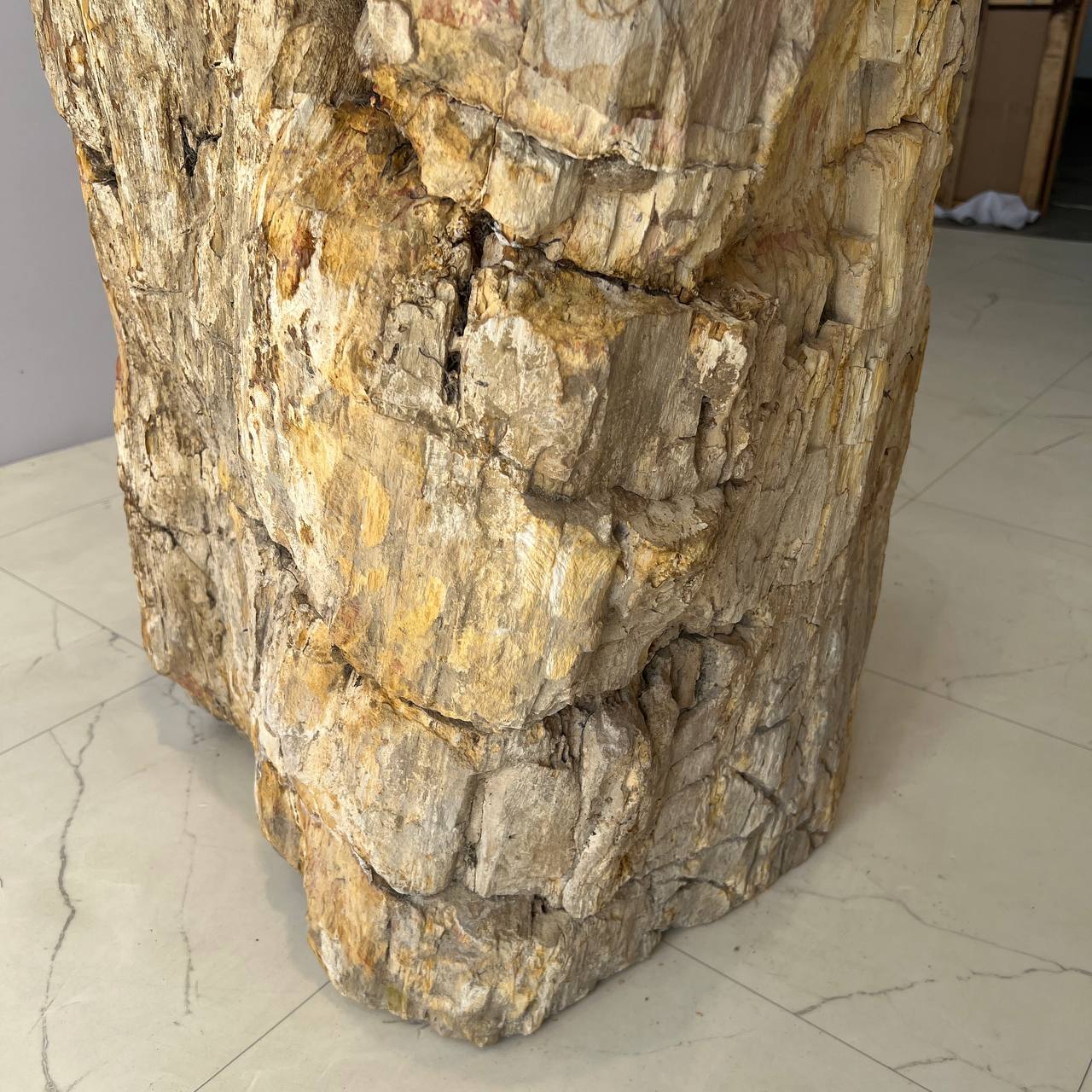 Раковина напольная из окаменелого дерева ODN-67058 56*45*90