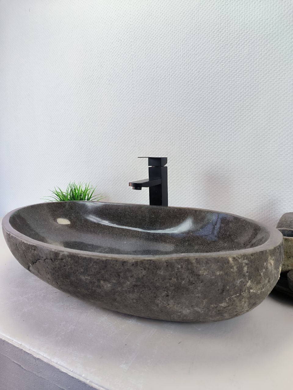 Раковина из речного камня RS-66214 74х41х15 из натурального камня