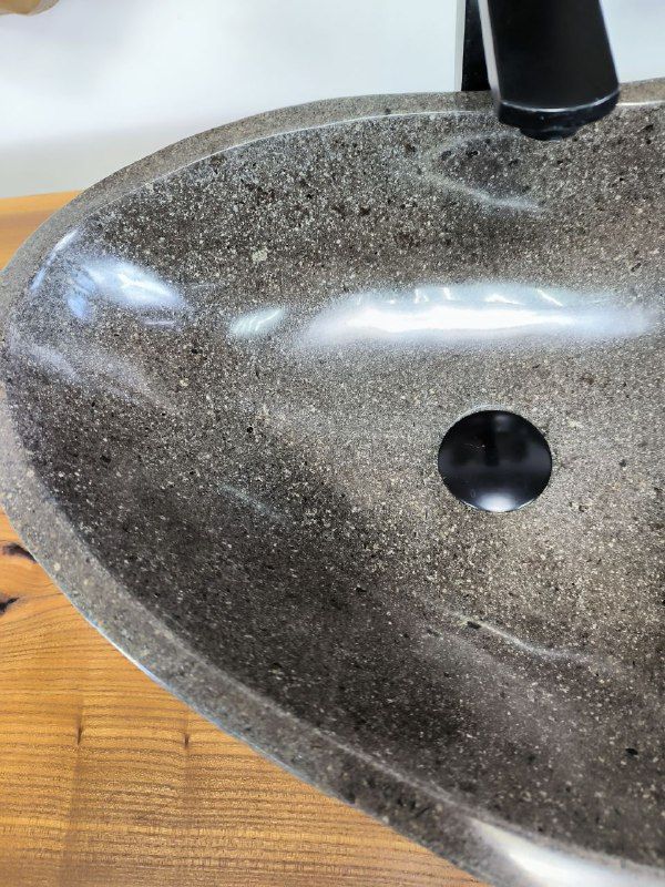 Раковина из речного камня RS-66529 50х36х15 из натурального камня