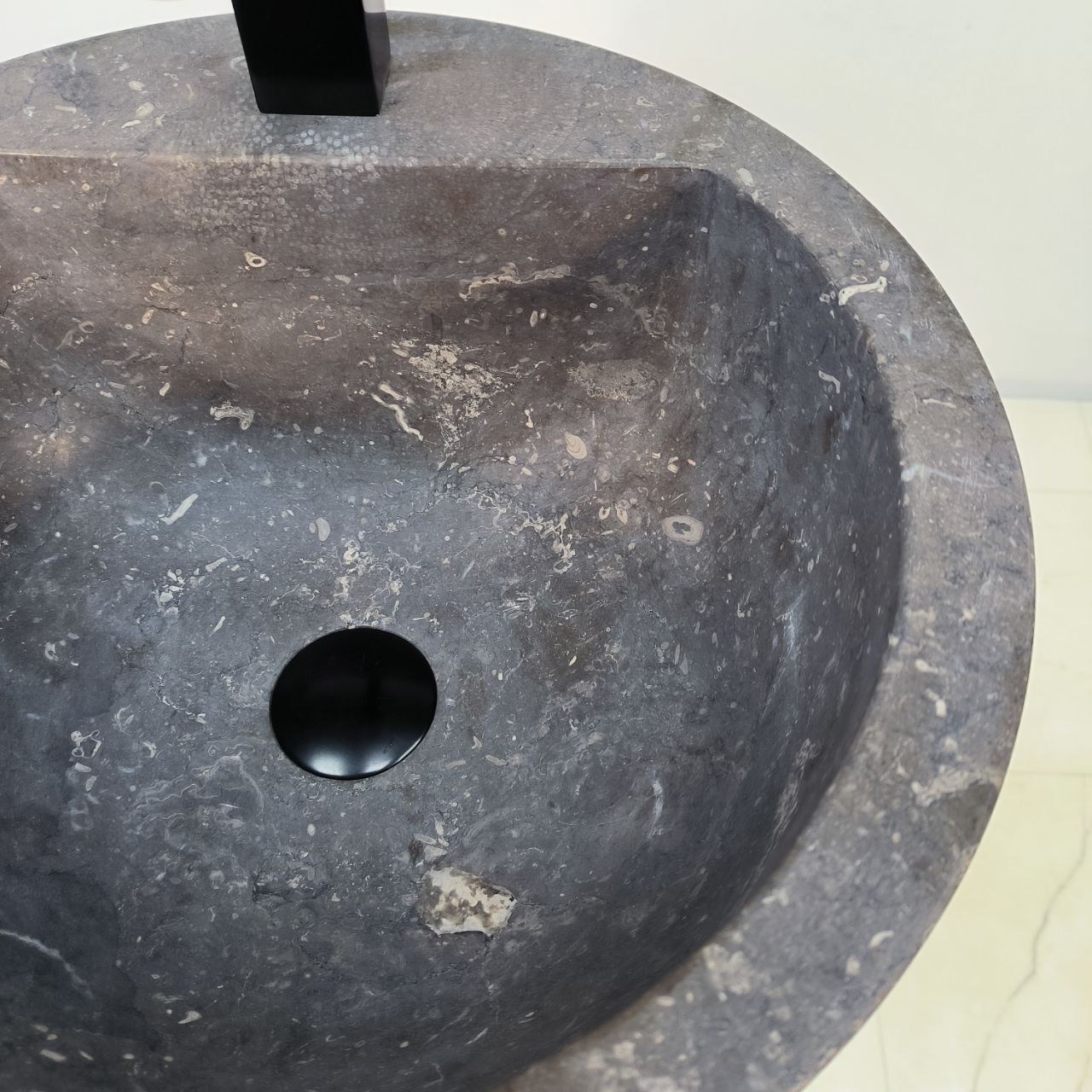 Раковина напольная из мрамора Black MN-66120 (40*40*90)