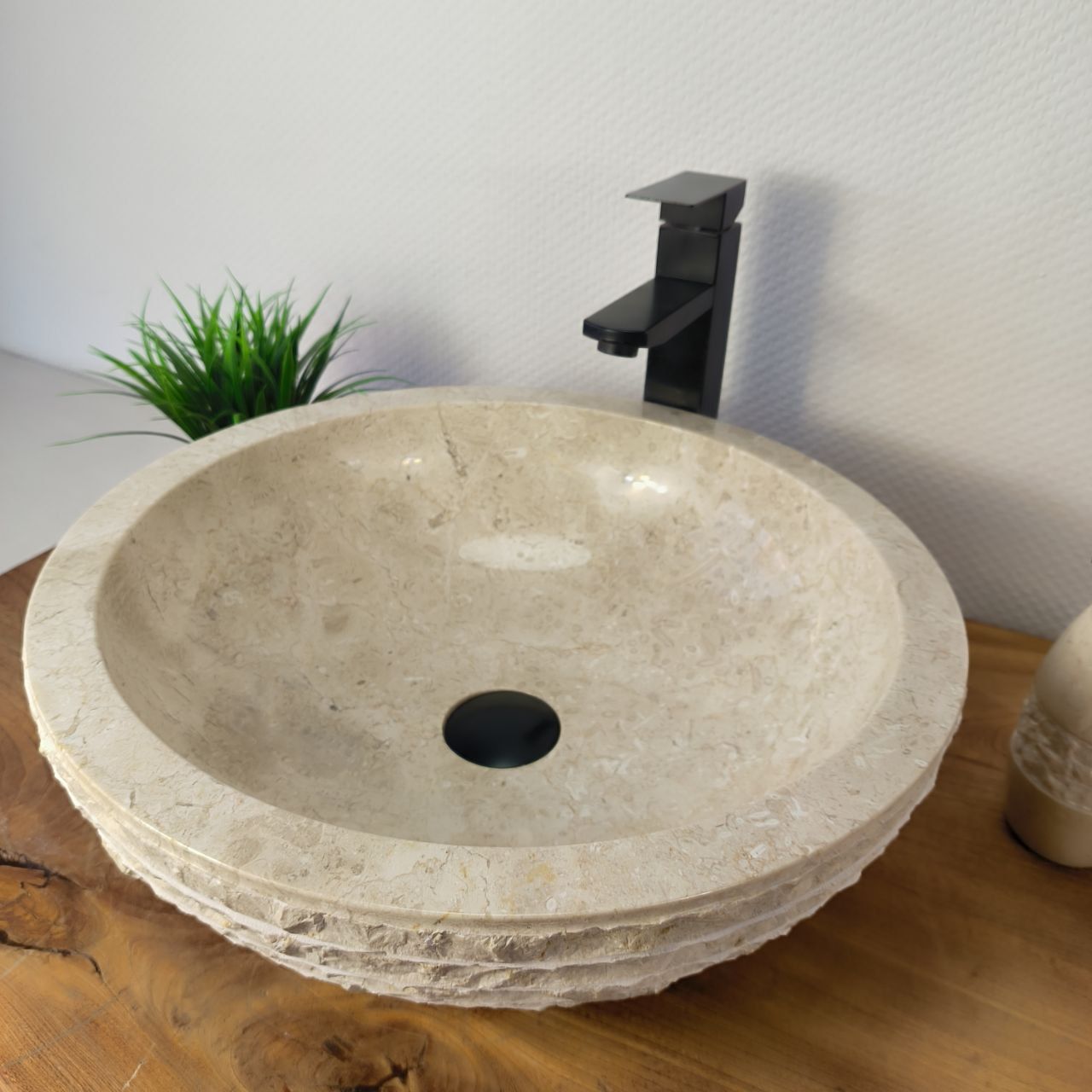 Раковина из мрамора Bowl Cream Marmo BM-65928 45х45х15 из натурального камня