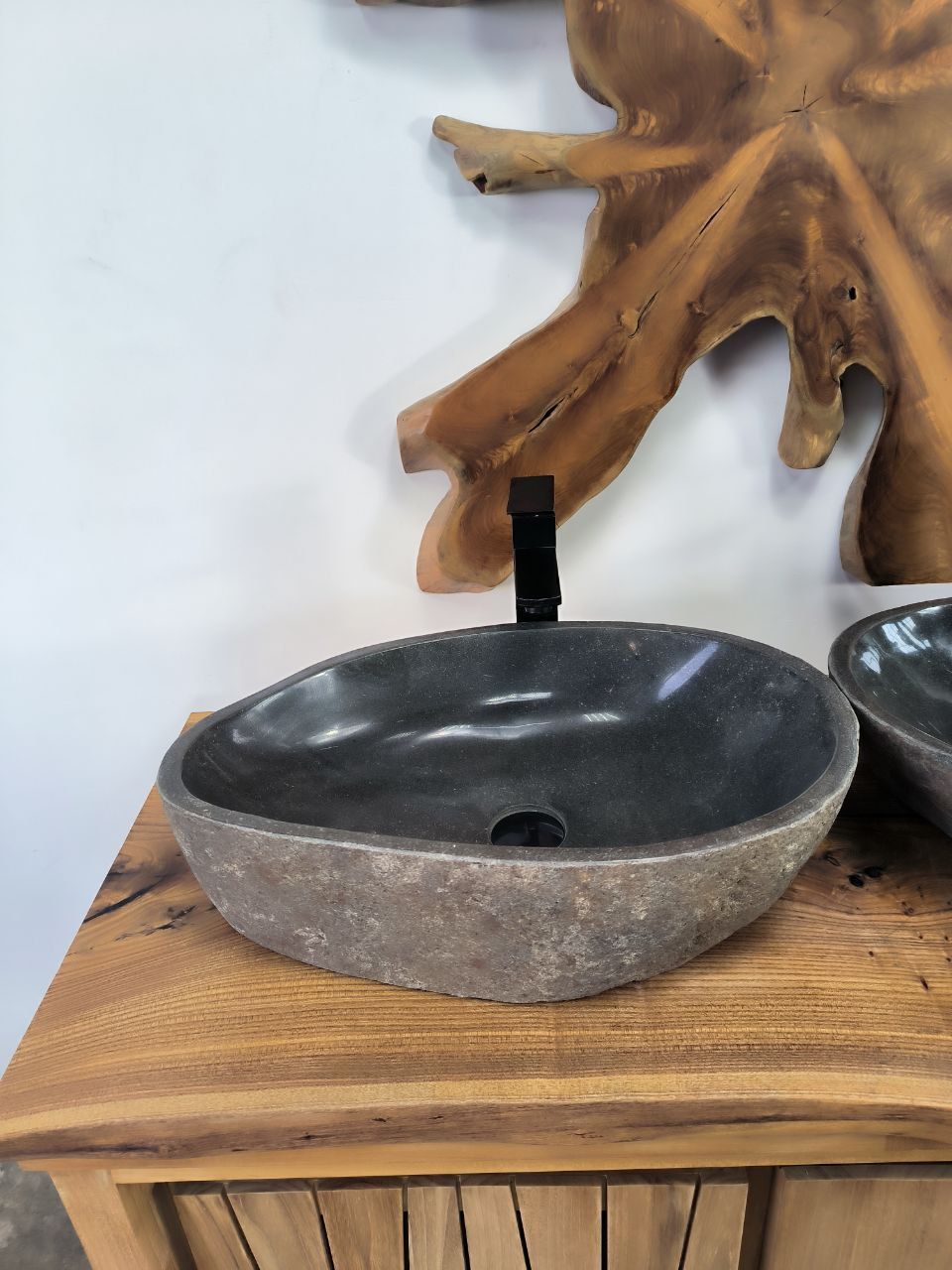 Раковина из речного камня ПАРА! RS-66629 57х35х15 из натурального камня
