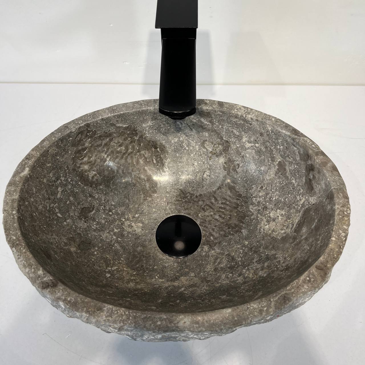 Раковина из мрамора Erozy Grey EM-67040 40*30*15 из натурального камня