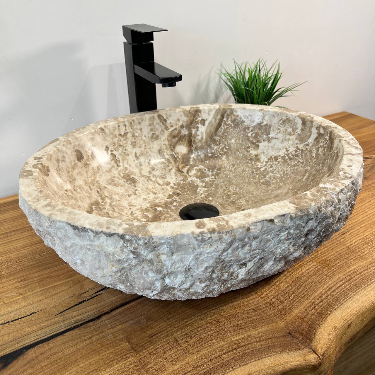 Раковина из мрамора Erozy Cream EM-66980 51*40*15 из натурального камня