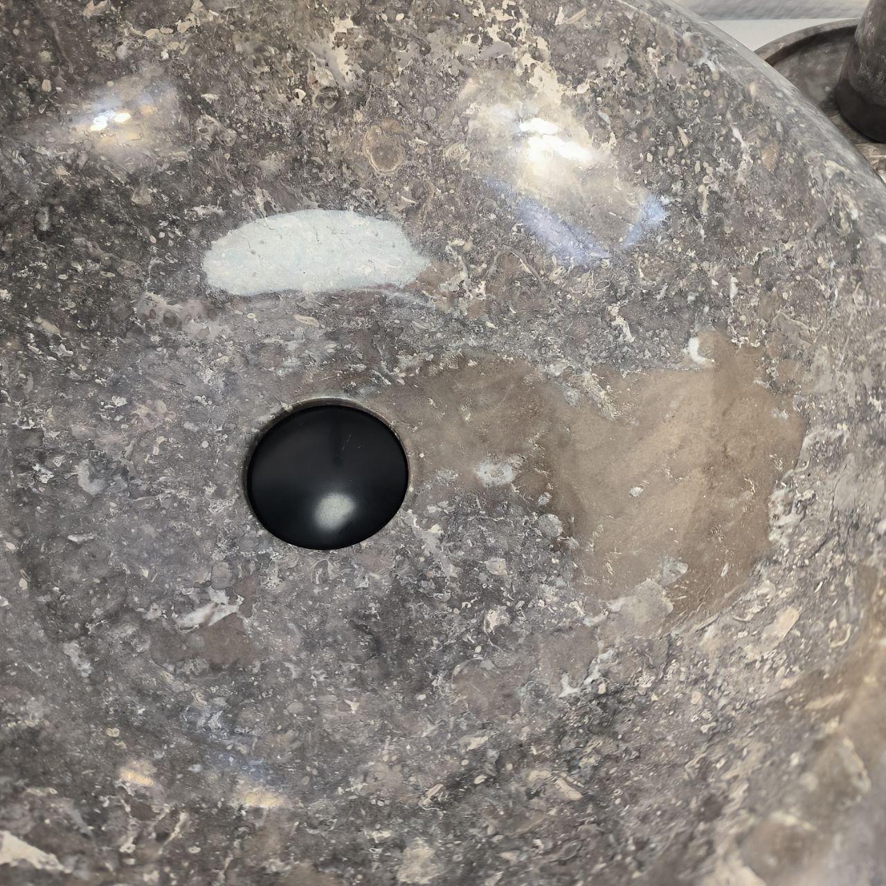 Раковина из мрамора Donut Grey DM-66091 45х45х15 из натурального камня