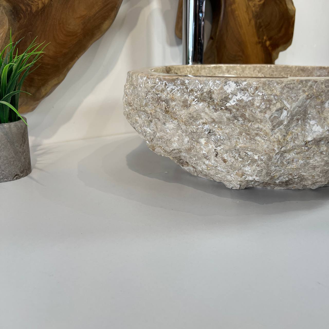 Раковина из мрамора Erozy Cream EM-66812 52*42*15 из натурального камня 