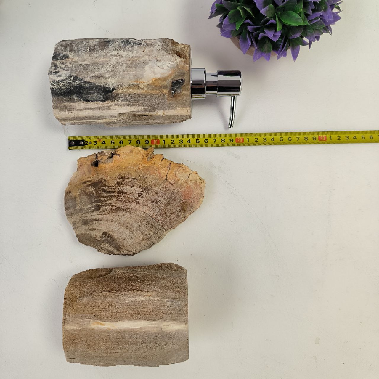 Набор из окаменелого дерева 4 предм Fossil Set NF-62858 поднос 35см*44см