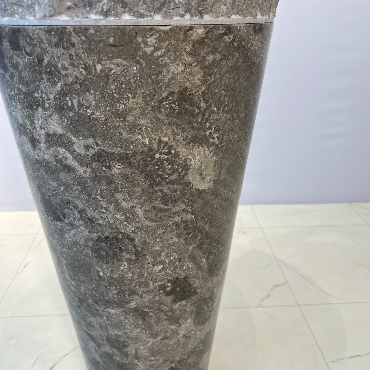 Раковина напольная из мрамора Erozy Top Grey MN-67044 40*40*90