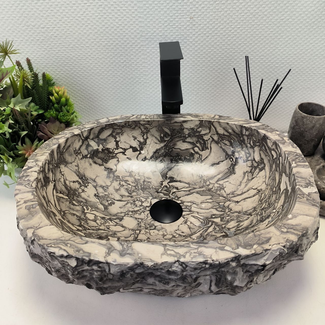 Раковина из мрамора Erozy Doreng EM-62670 51*41*15 из натурального камня