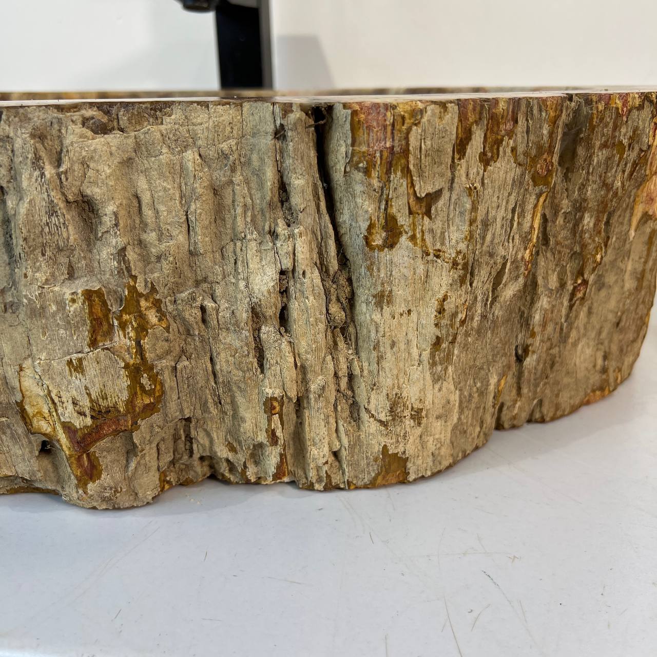 Раковина из окаменелого дерева ПАРА! OD-67011 63*46*16 из натурального камня