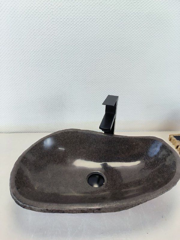 Раковина из речного камня RS-66228 58х37х14 из натурального камня