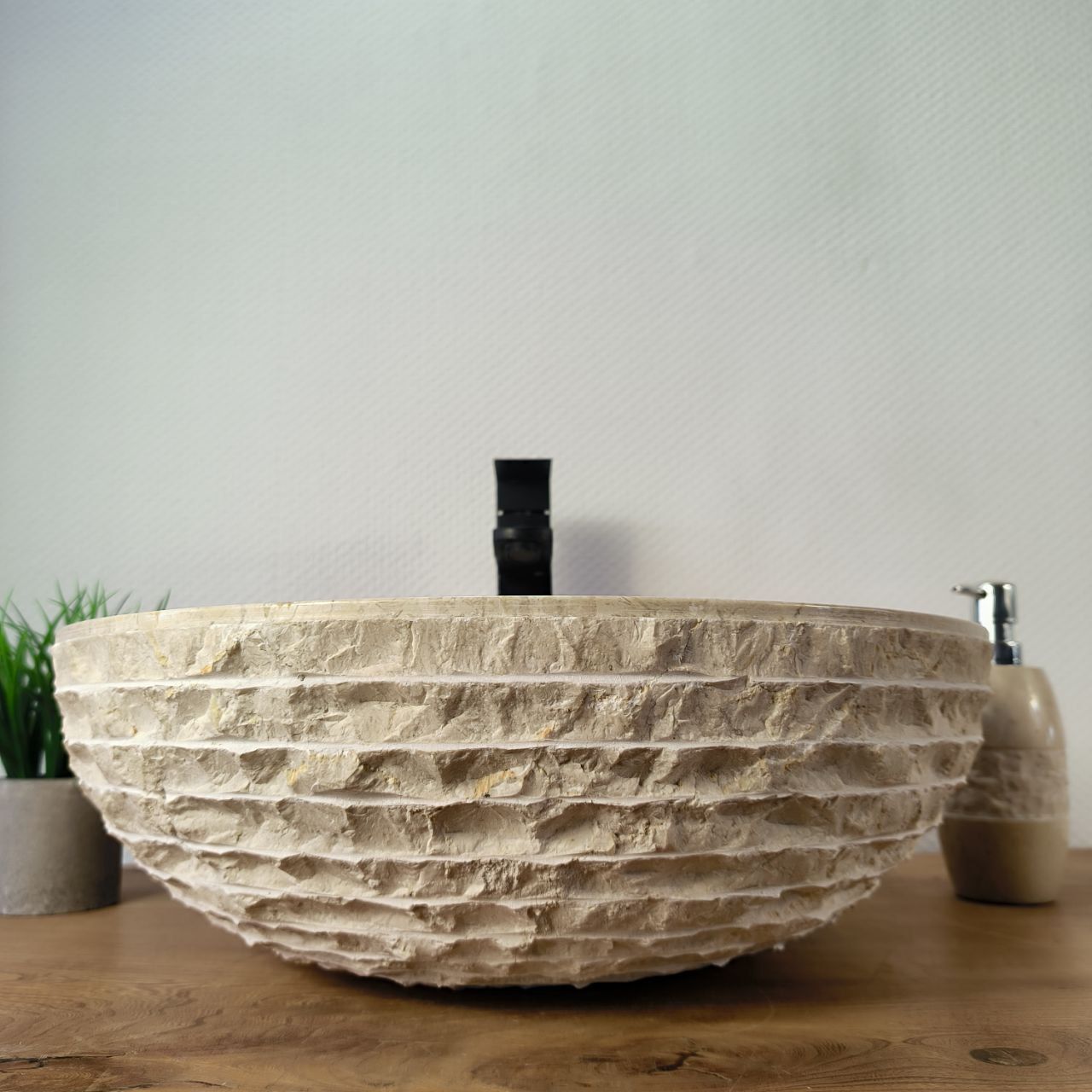 Раковина из мрамора Bowl Cream Marmo BM-65928 45х45х15 из натурального камня