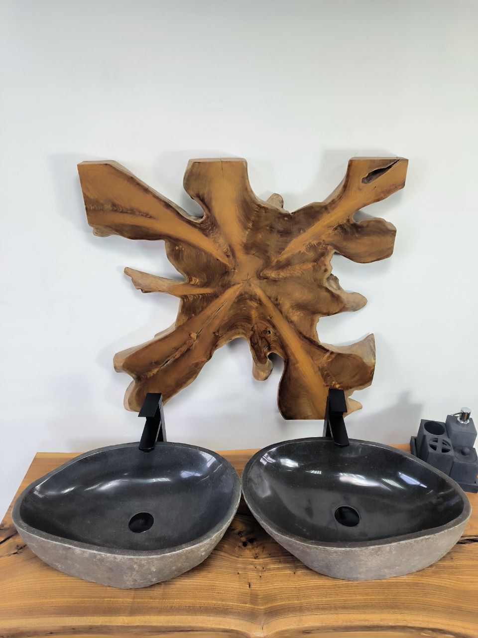 Раковина из речного камня ПАРА! RS-66629 57х35х15 из натурального камня