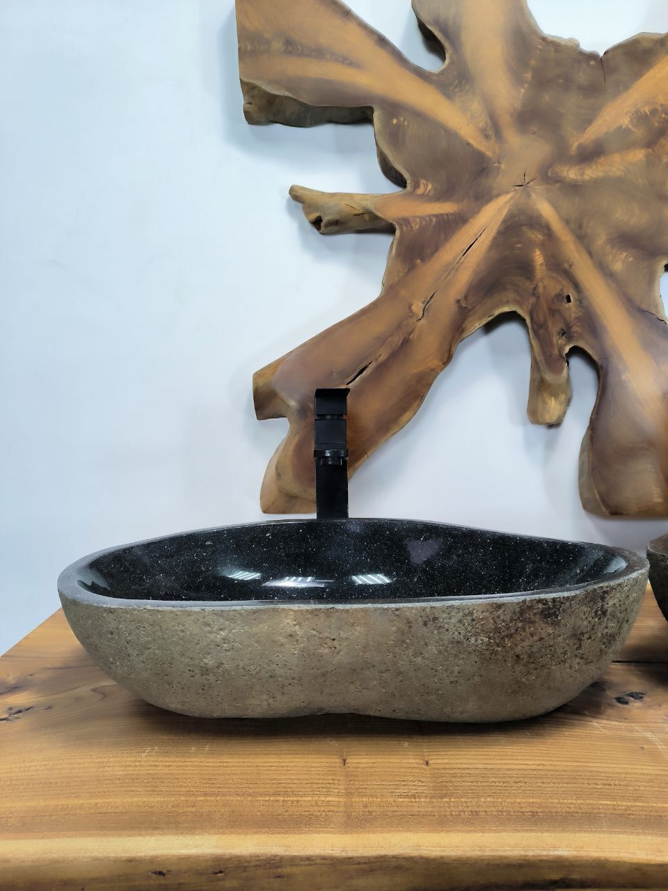 Раковина из речного камня ПАРА! RS-66404 56х33х14 из натурального камня