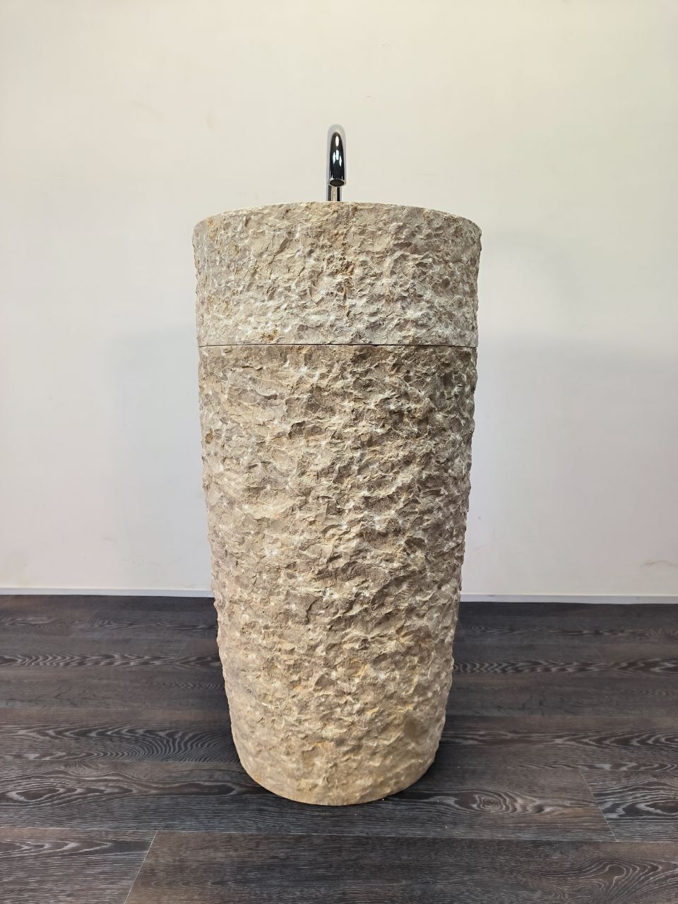 Раковина напольная из мрамора Pedestal Cream Marmo MN-65910 45х45х90 из натурального камня