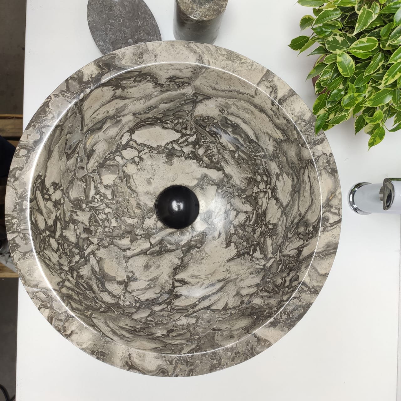Раковина из мрамора Drum Doreng DM-80966 (40*40*15) из натурального камня
