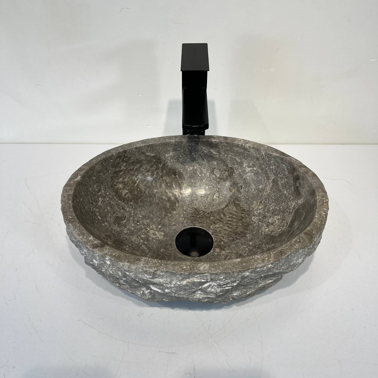 Раковина из мрамора Erozy Grey EM-67040 40*30*15 из натурального камня