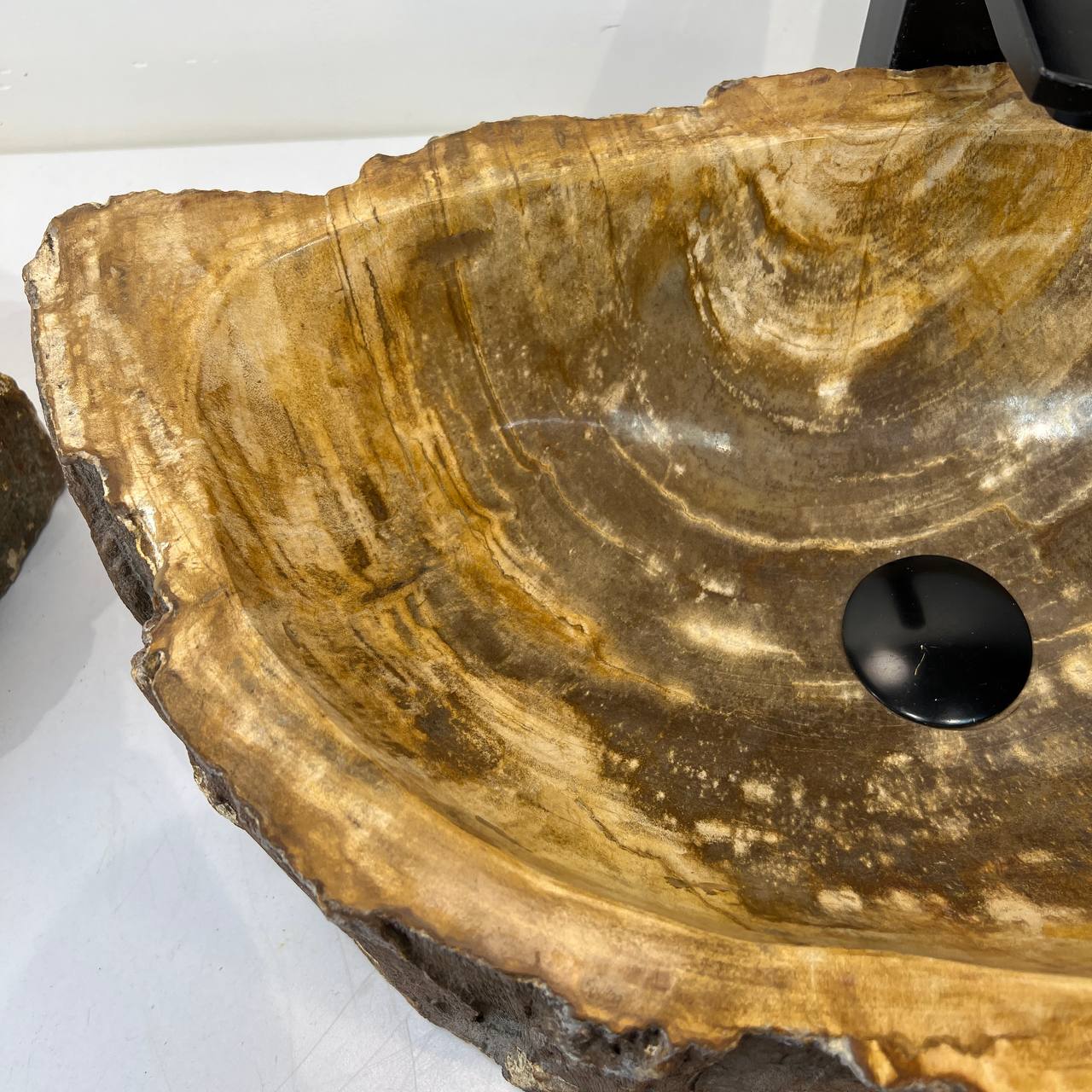 Раковина из окаменелого дерева ПАРА! OD-67003 61*34*15 из натурального камня