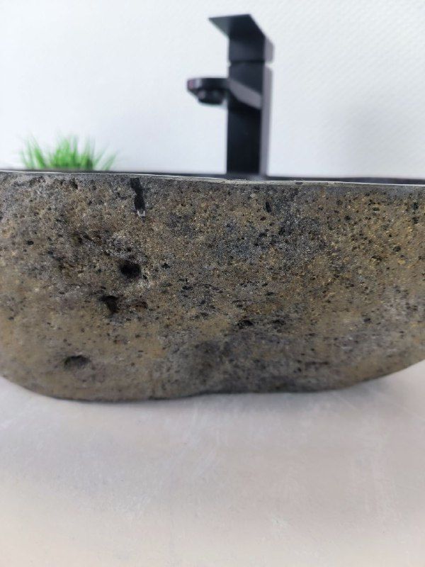 Раковина из речного камня RS-66201 51х33х15 из натурального камня
