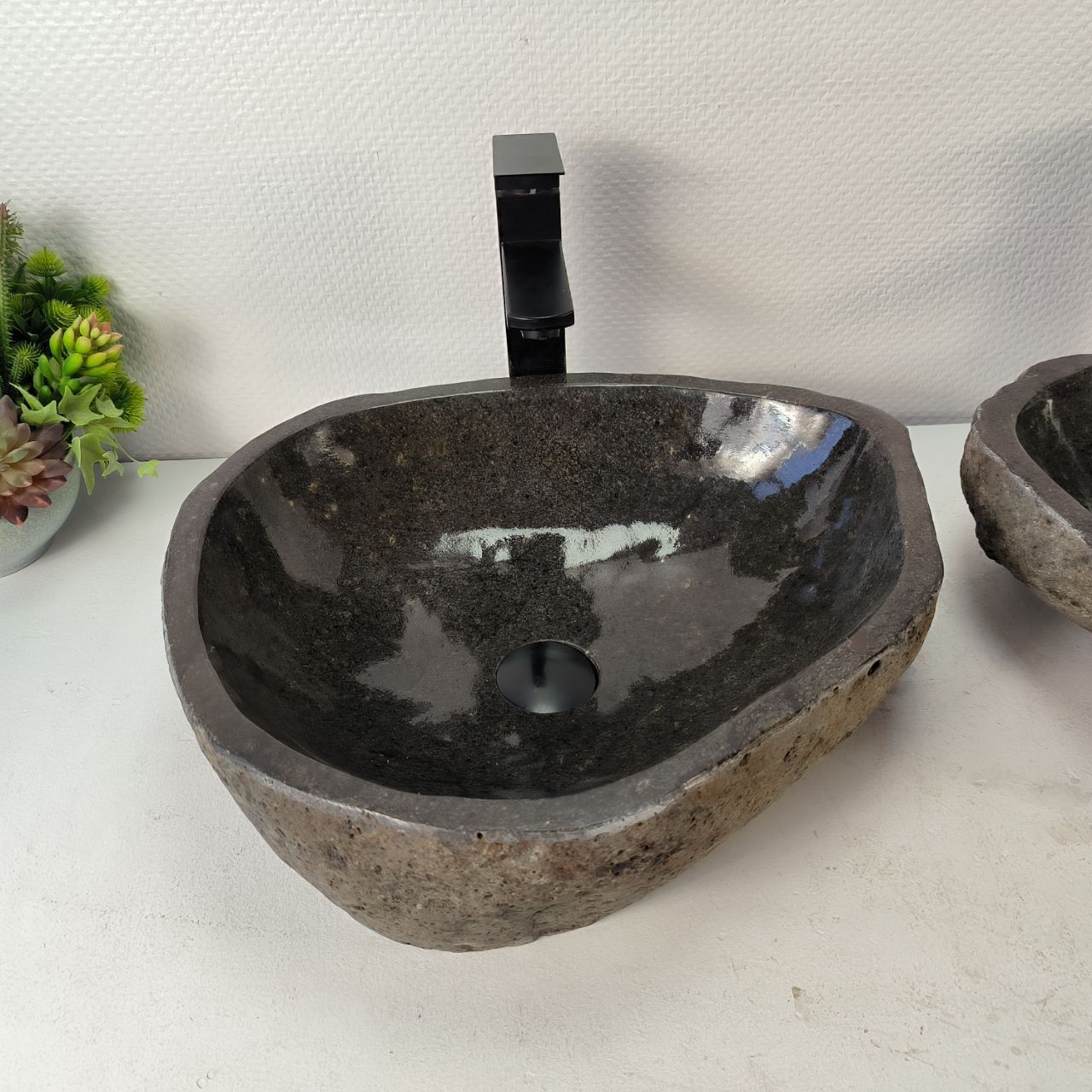 Раковина из речного камня ПАРА! RS-35363 47*40*14 0865