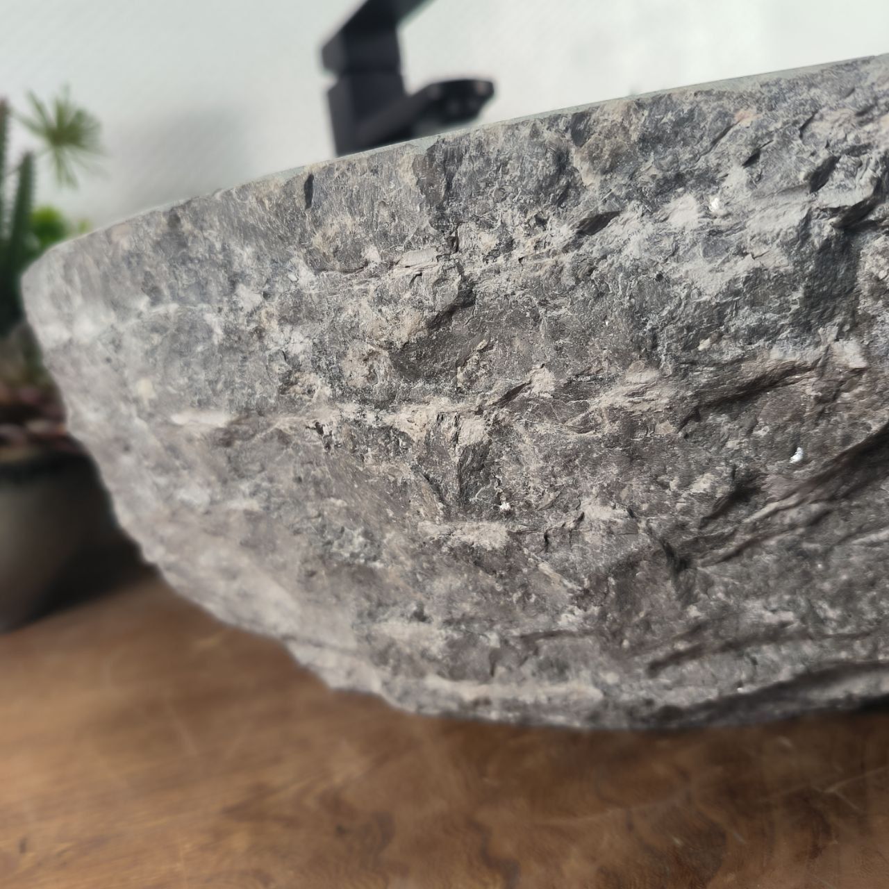 Раковина из мрамора Erozy Grey EM-64683 46*46*15 из натурального камня