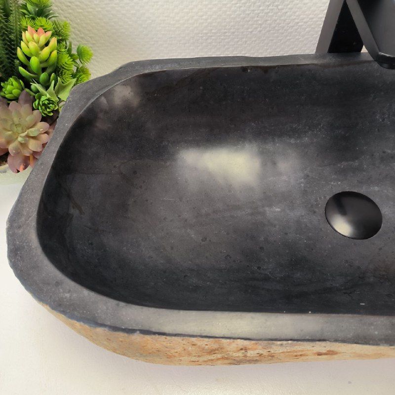 Раковина из речного камня RS-63605 (71*35*16) из натурального камня