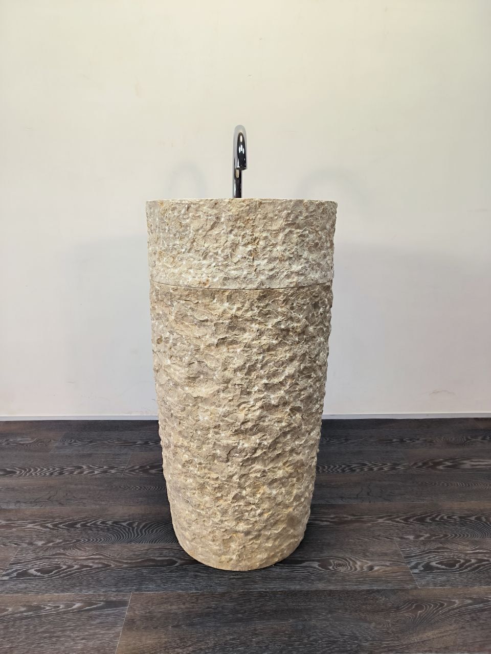 Раковина напольная из мрамора Pedestal Cream Marmo MN-65910 45х45х90 из натурального камня