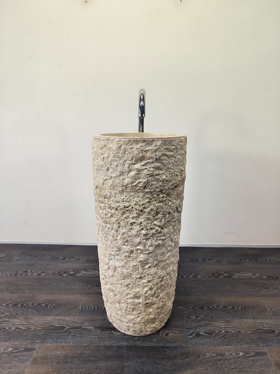 Раковина напольная из мрамора Pedestal Cream Marmo MN-65911 40х40х90 из натурального камня