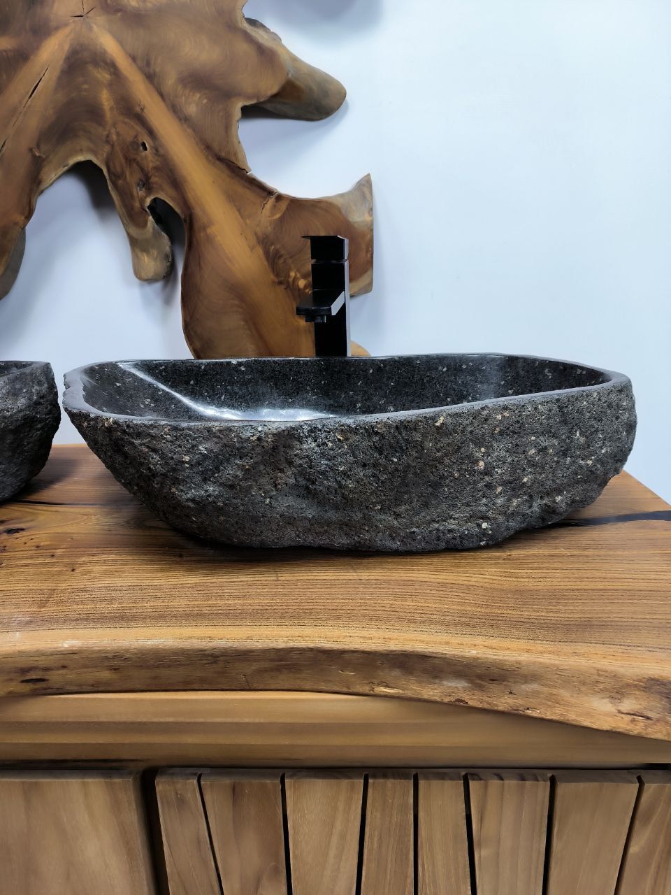Раковина из речного камня ПАРА! RS-66474 60х35х15 из натурального камня
