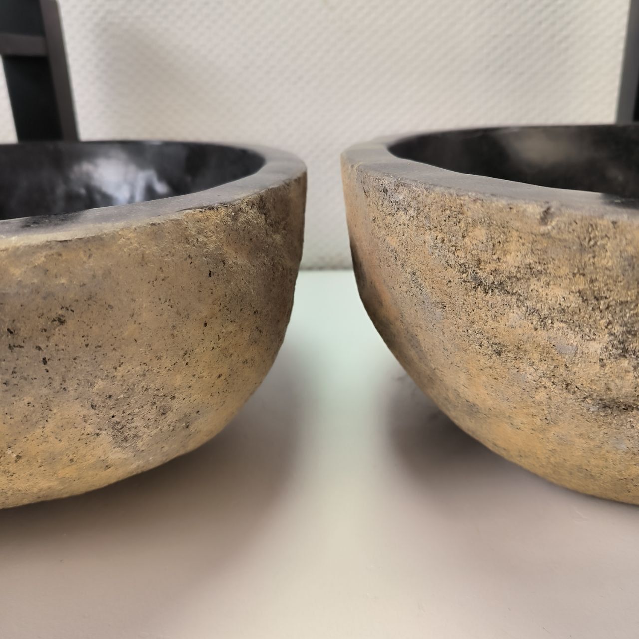 Раковина из речного камня ПАРА! RS-63835 52*43*15 2шт 0127