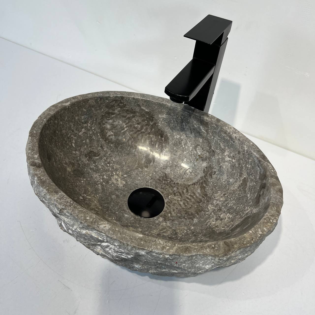 Раковина из мрамора Erozy Grey EM-67040 40*30*15 из натурального камня