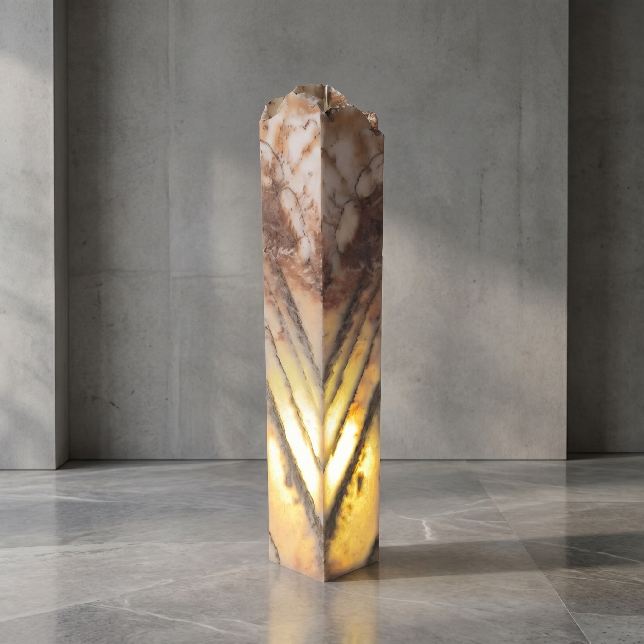 Светильник из камня