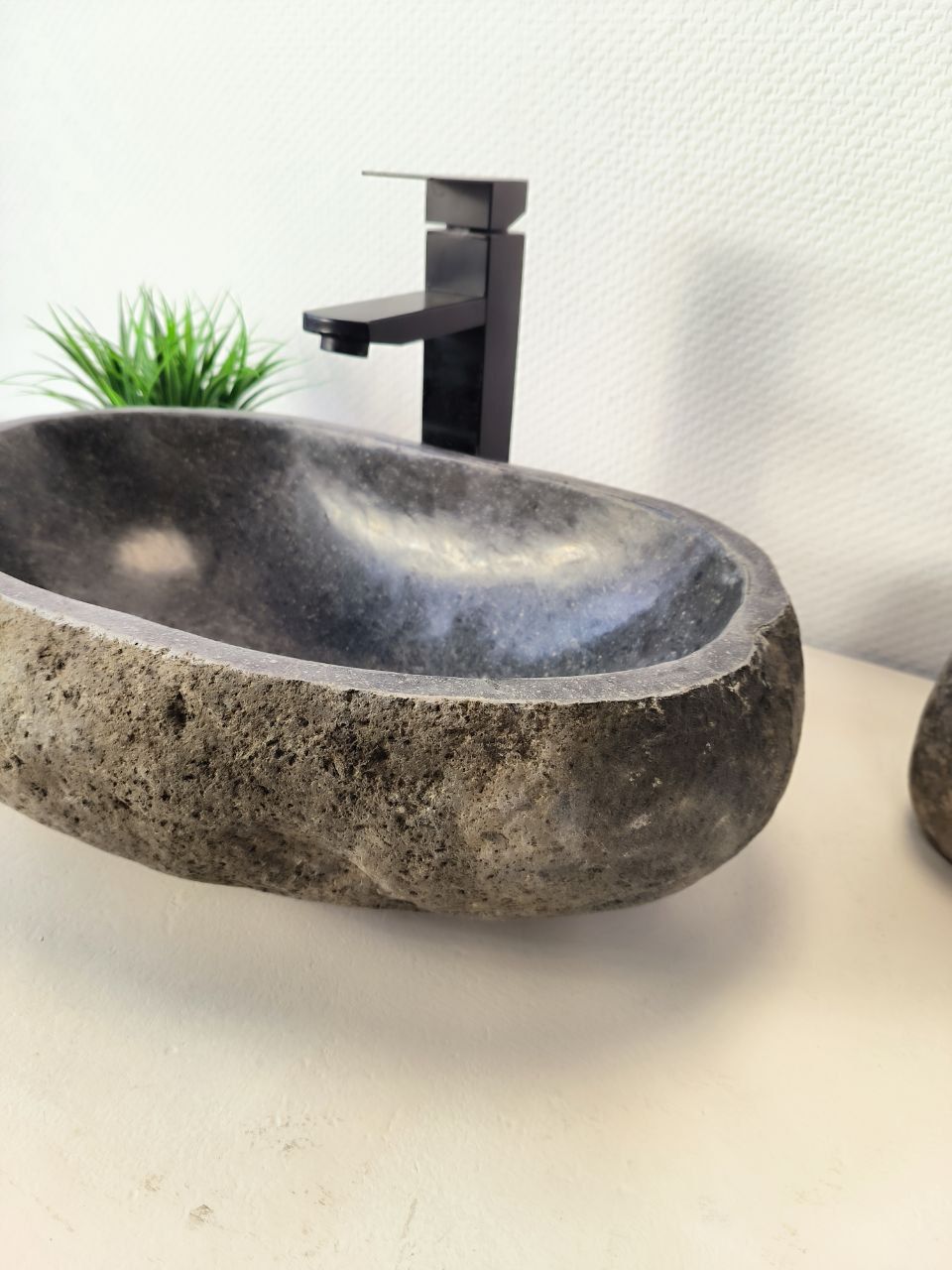Раковина из речного камня RS-65984 50х31х15 из натурального камня