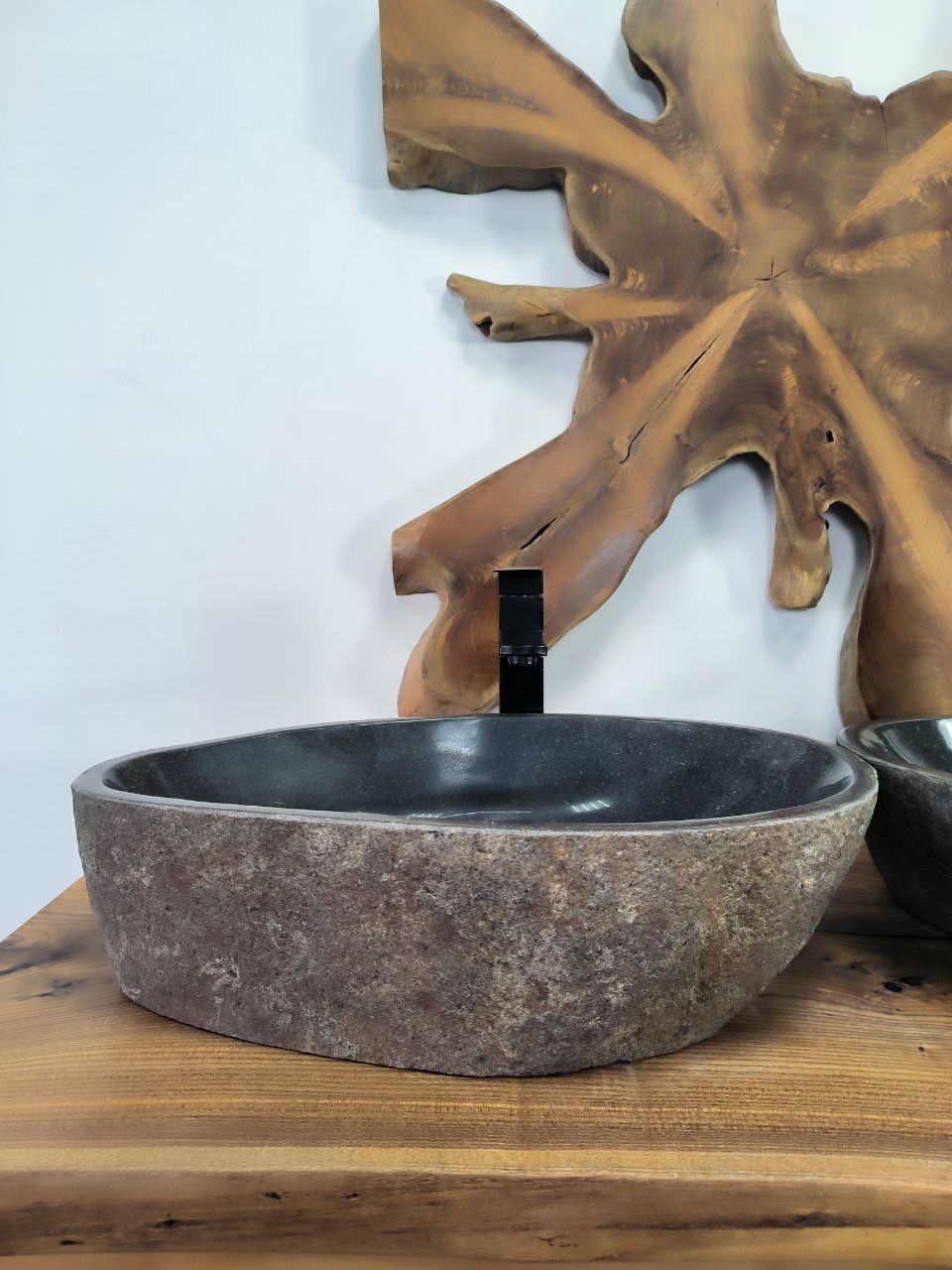 Раковина из речного камня ПАРА! RS-66629 57х35х15 из натурального камня