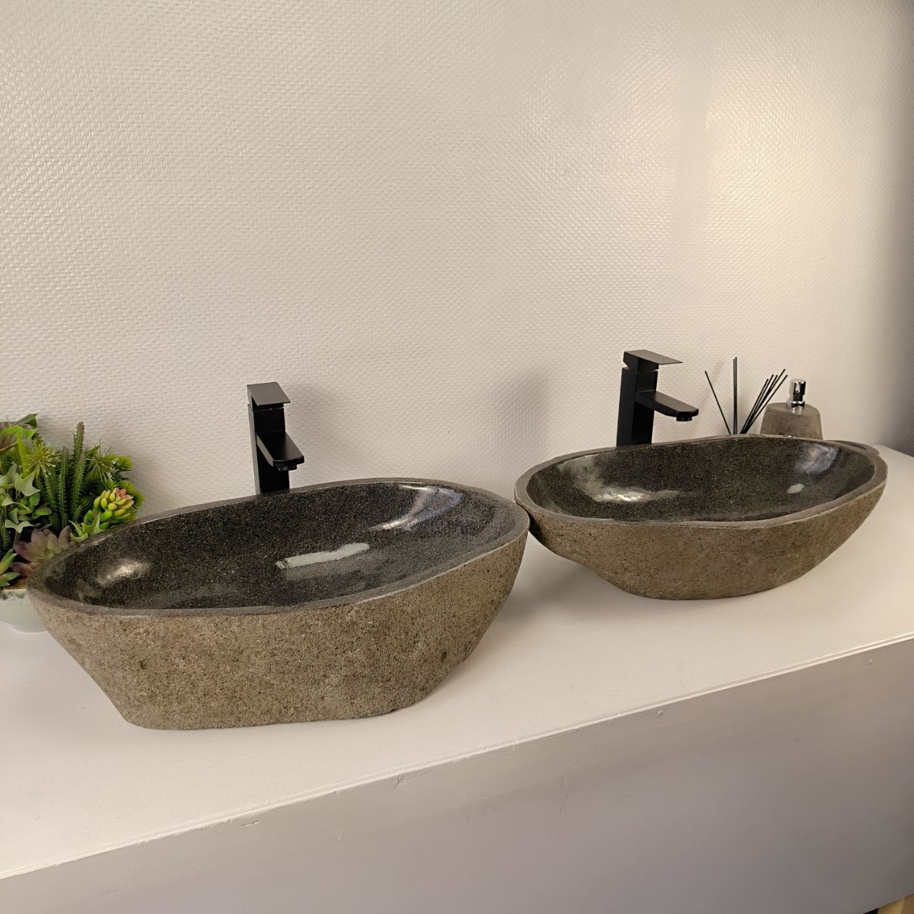 Раковина из речного камня ПАРА! RS-65541 61*36*15 0866