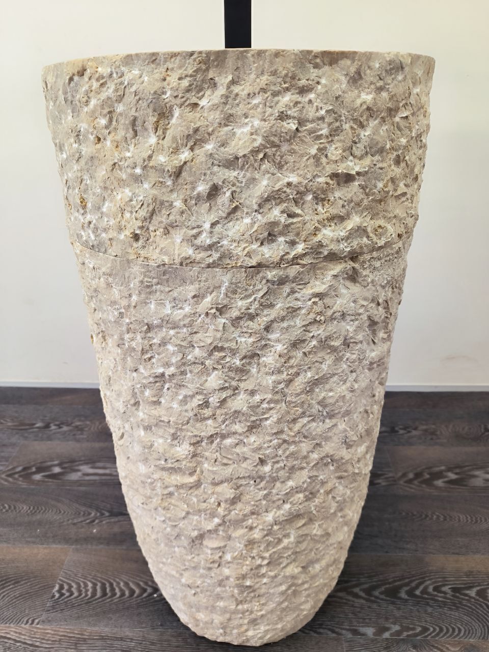 Раковина напольная из мрамора Pedestal Cream Marmo MN-65913 45х45х90 из натурального камня