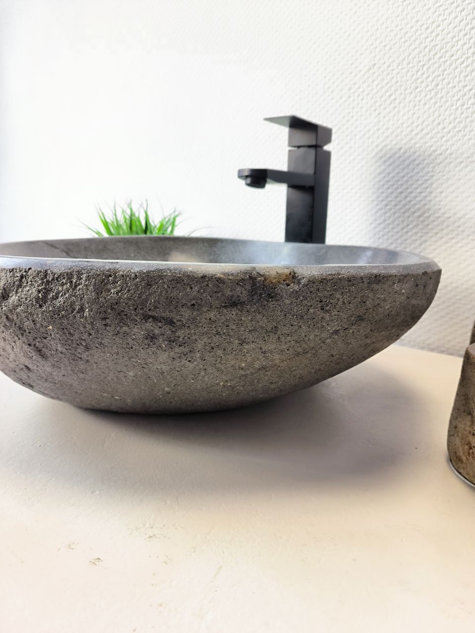 Раковина из речного камня RS-65988 43х40х15 из натурального камня
