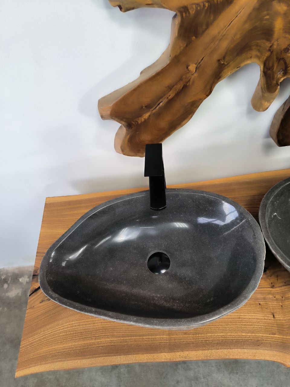 Раковина из речного камня ПАРА! RS-66629 57х35х15 из натурального камня