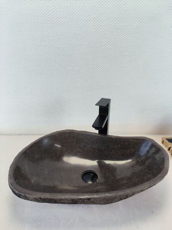 Раковина из речного камня RS-66228 58х37х14 из натурального камня