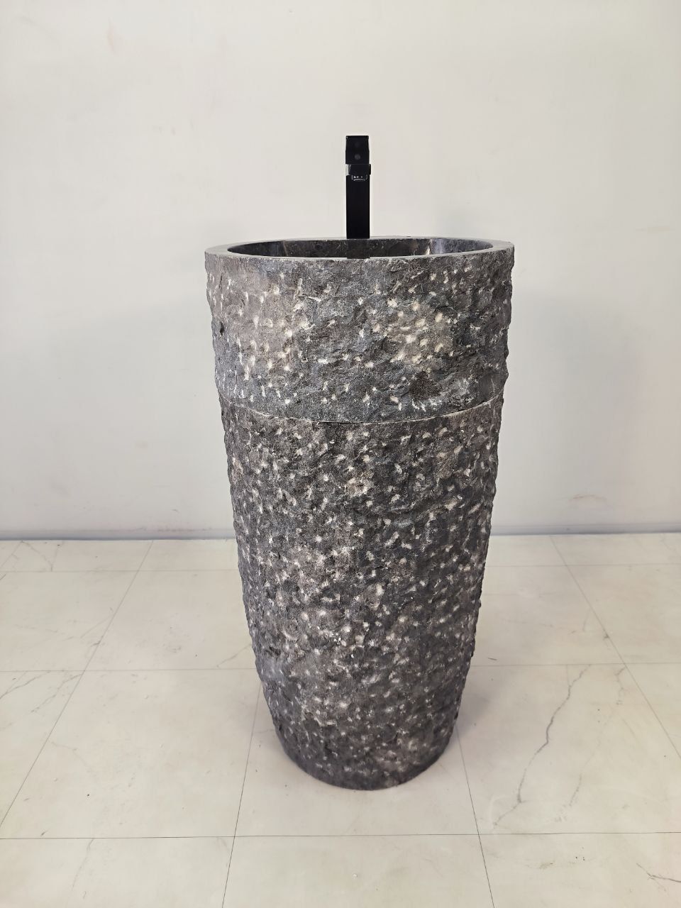 Раковина напольная из мрамора Pedestal Grey Marmo MN-65922 45х45х90 из натурального камня